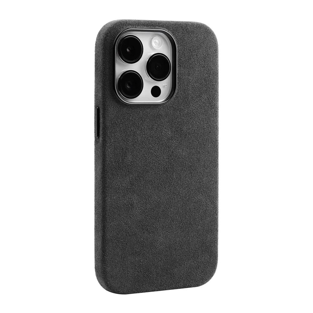 Premium Suède-Feel Telefoonhoesje iPhone - Zacht Microvezel met Shockbescherming & Krasbestendige Coating