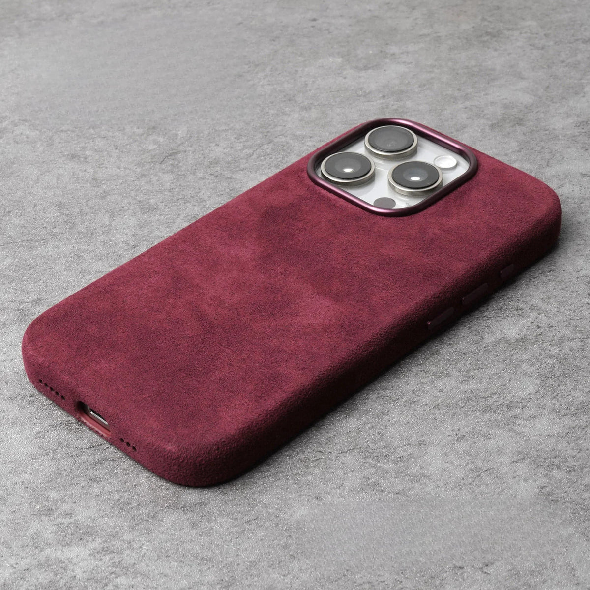 Premium Suède-Feel Telefoonhoesje iPhone - Zacht Microvezel met Shockbescherming & Krasbestendige Coating