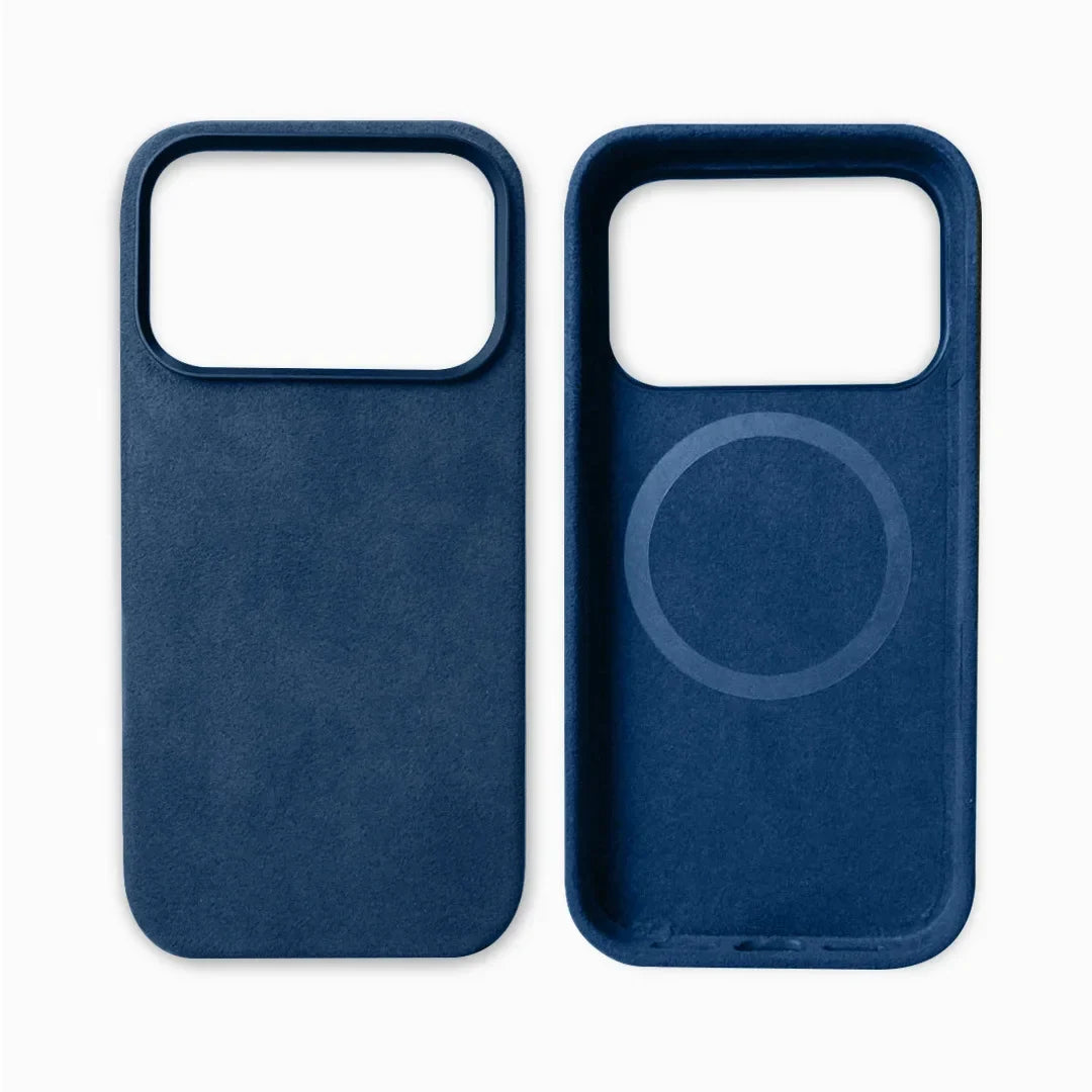Premium Suède-Feel Telefoonhoesje iPhone - Zacht Microvezel met Shockbescherming & Krasbestendige Coating