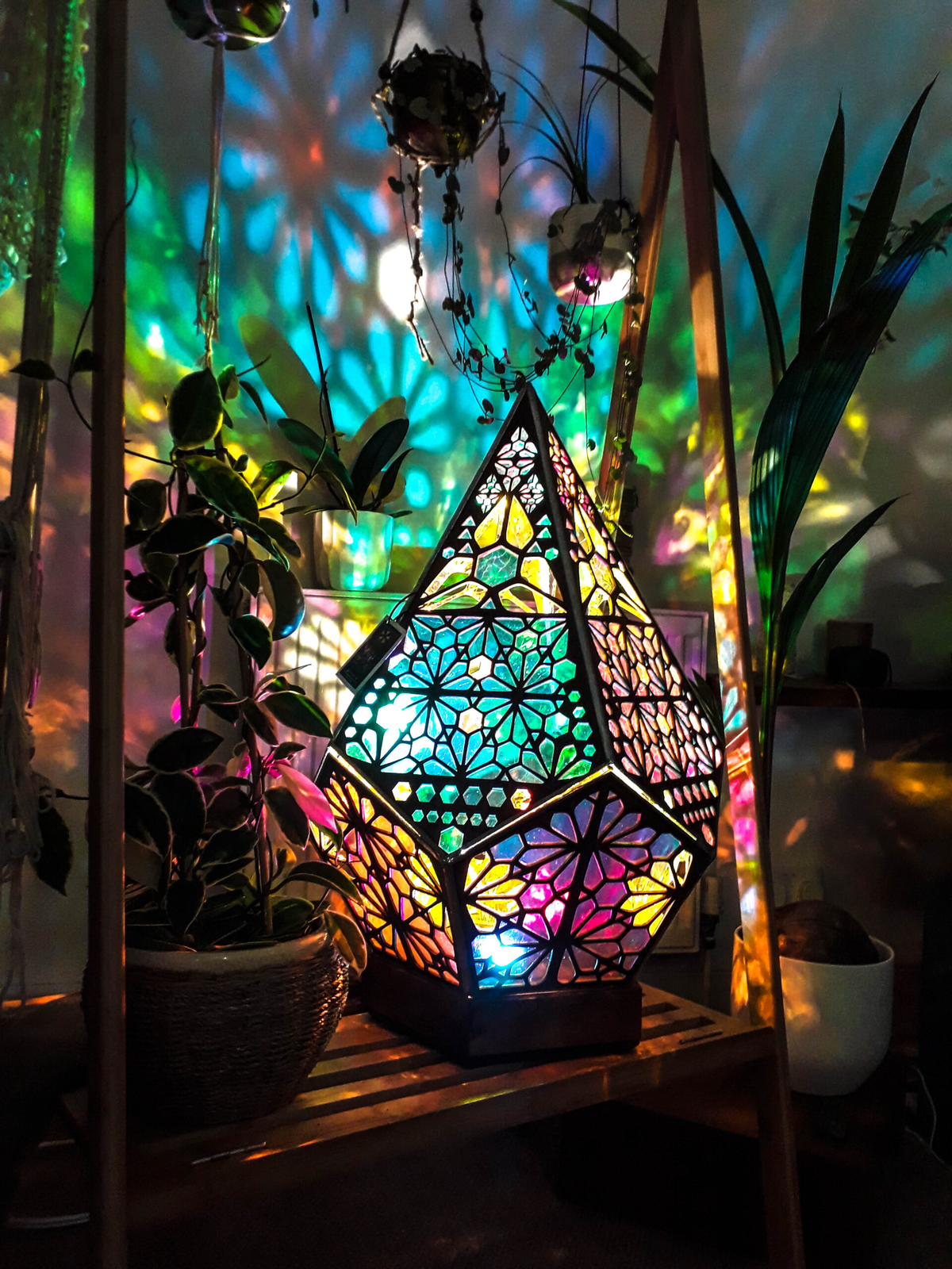 Boheemse Diamant Tafellamp met USB LED - Handgemaakte Nachtlamp voor Slaapkamer en Woonkamer
