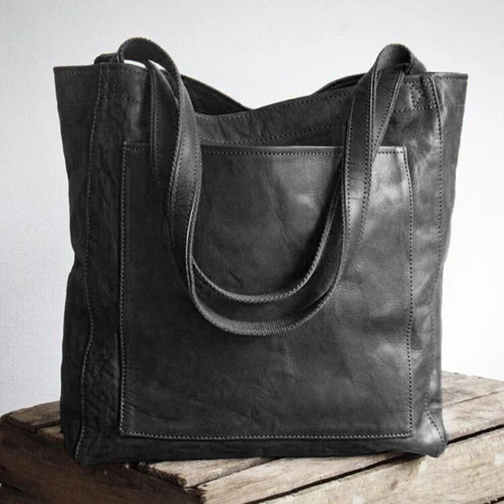 Handgemaakte Damestas Leer Elegante Schoudertas Dagelijks Gebruik Tijdloos Design Handwerk Stijlvol Draagtas