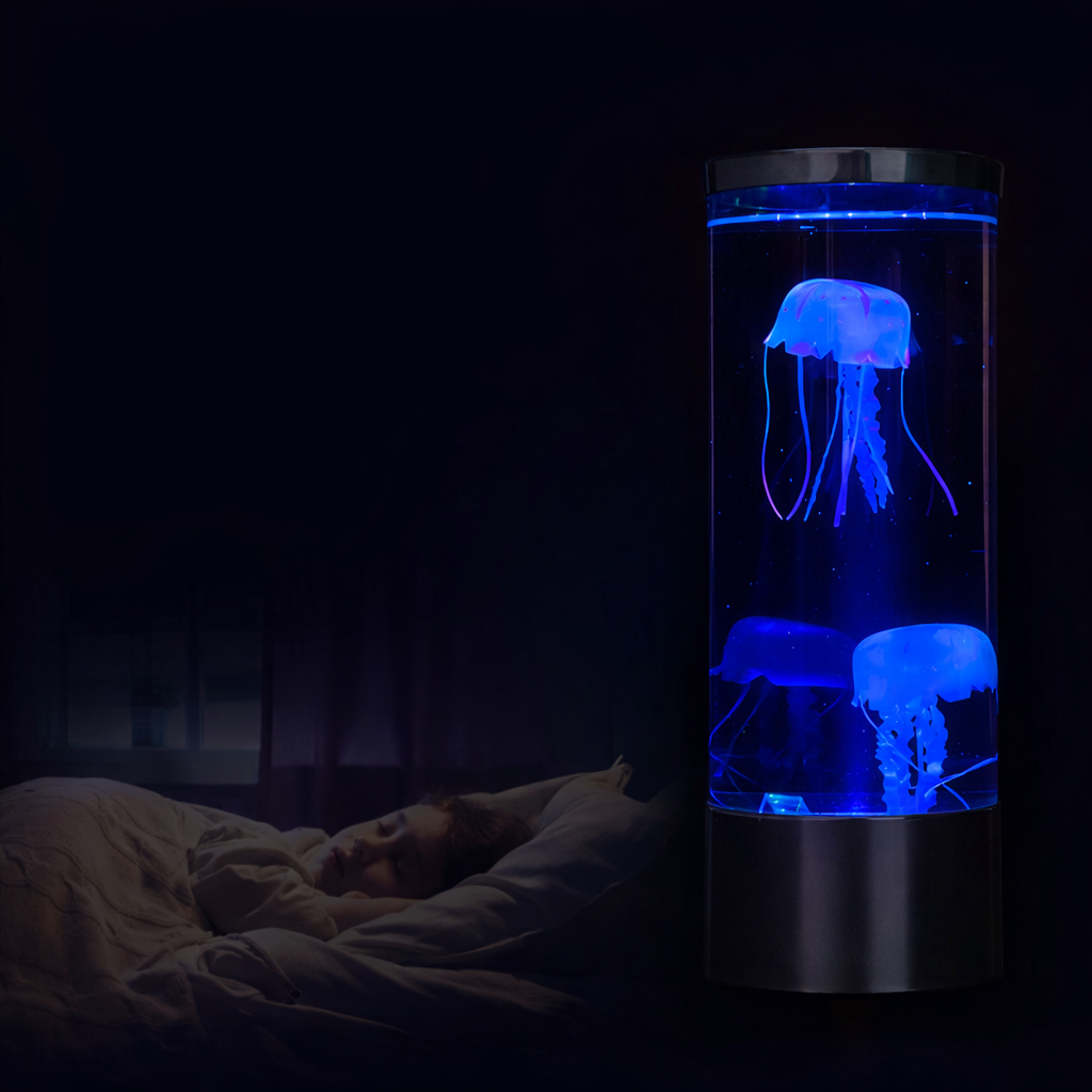LED Kwallenlamp met 7 Kleuren Dimbaar Touch | Rustgevende Stemmingsverlichting Aquarium Sfeerverlichting