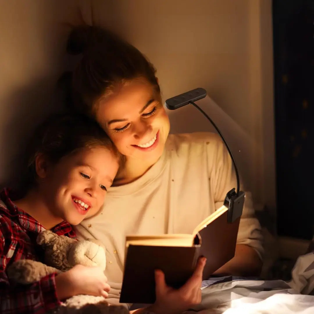 Flexibele LED Klemlamp met Instelbare Helderheid en Kleurtemperatuur - Oplaadbaar Leeslampje voor Bed, Bureau en Boekenplank