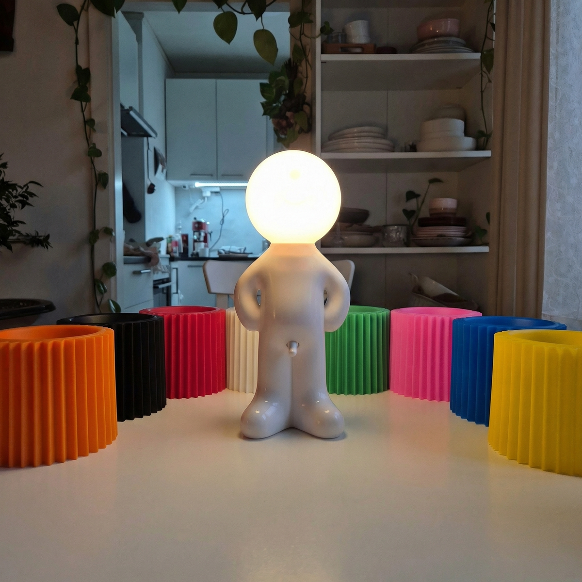 Draadloze LED Tafellamp met Dimmer 29cm - Kabellose Verlichting met USB-C Oplaadbaar Warmwit Licht 3000K - Decoratieve Nachtlamp voor Slaapkamer Woonkamer Kantoor - Moderne Bureaulamp met Accu en Schakelaar