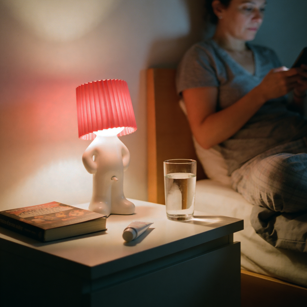 Draadloze LED Tafellamp met Dimmer 29cm - Kabellose Verlichting met USB-C Oplaadbaar Warmwit Licht 3000K - Decoratieve Nachtlamp voor Slaapkamer Woonkamer Kantoor - Moderne Bureaulamp met Accu en Schakelaar