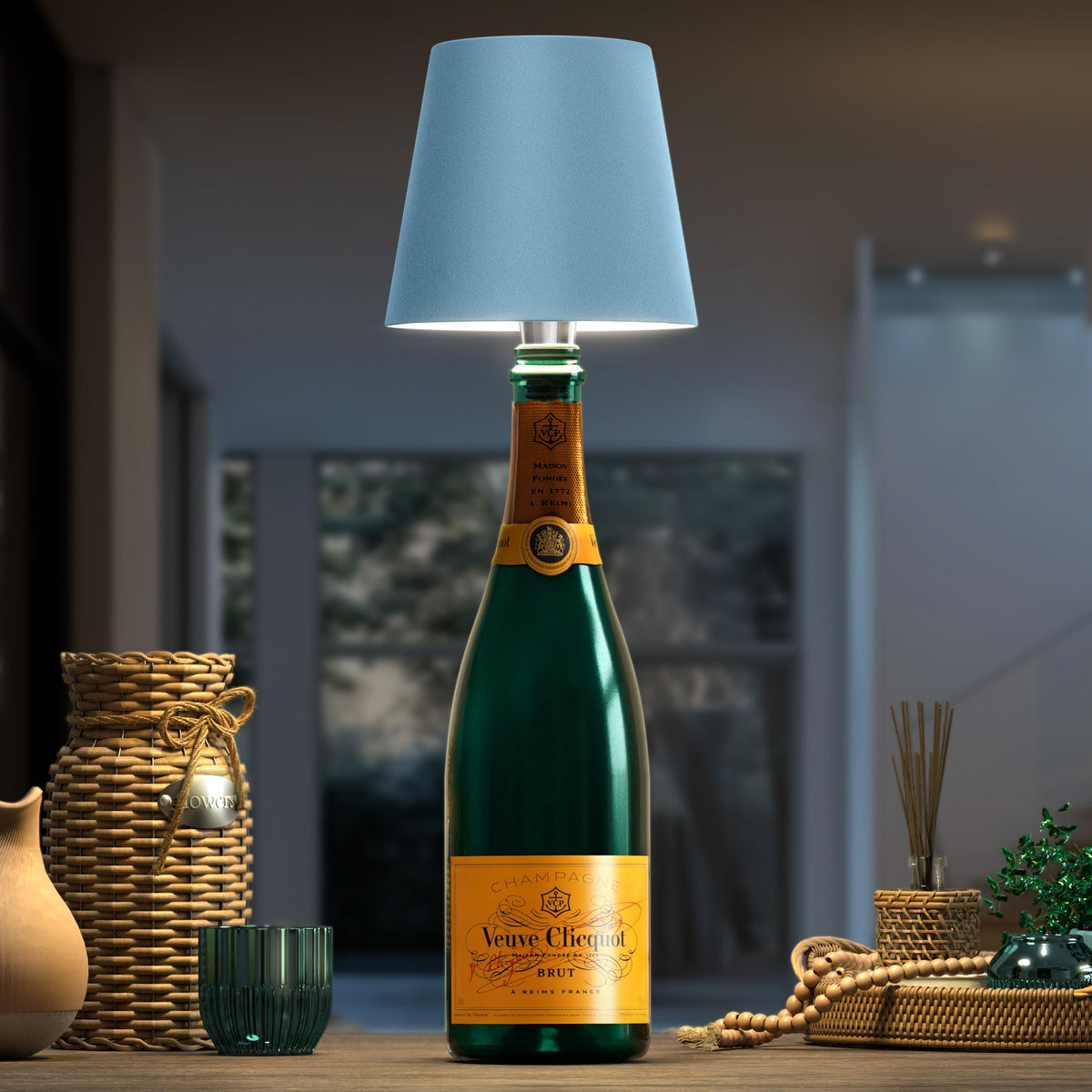 Flesverlichting Oplaadbare LED-Lamp voor Flessen - Dimbaar Nachtlampje met USB