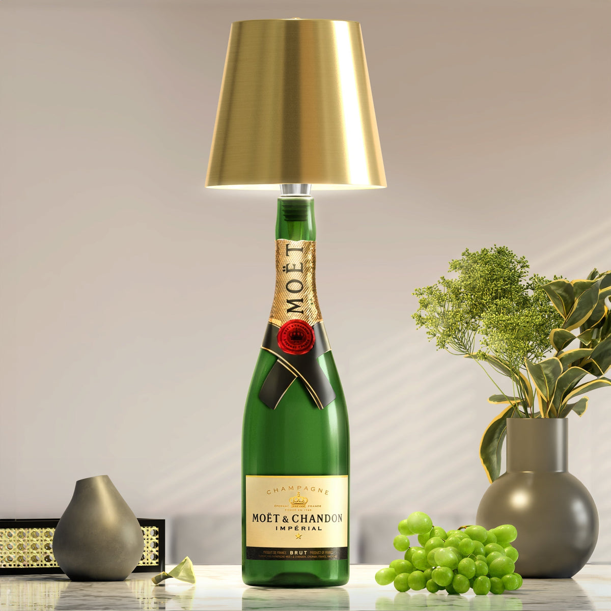 Flesverlichting Oplaadbare LED-Lamp voor Flessen - Dimbaar Nachtlampje met USB