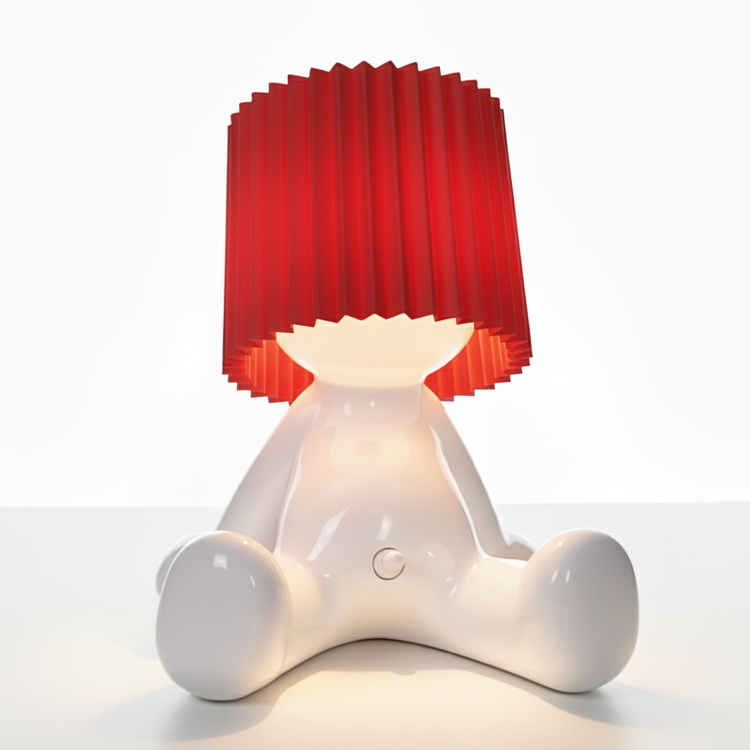 Zittende LED Tafellamp met Accu - Draadloos in 8 Kleuren