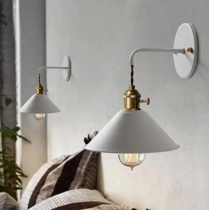 Vintage Wandlamp met Geplateerd Metaalafwerking - Elegant Lichtarmatuur in 7 Kleuren