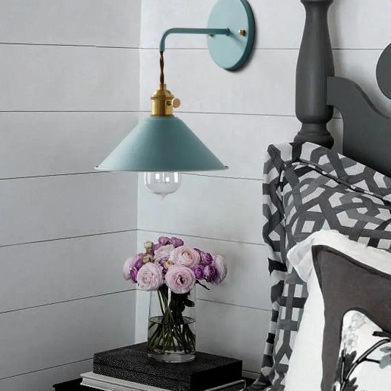 Vintage Wandlamp met Geplateerd Metaalafwerking - Elegant Lichtarmatuur in 7 Kleuren