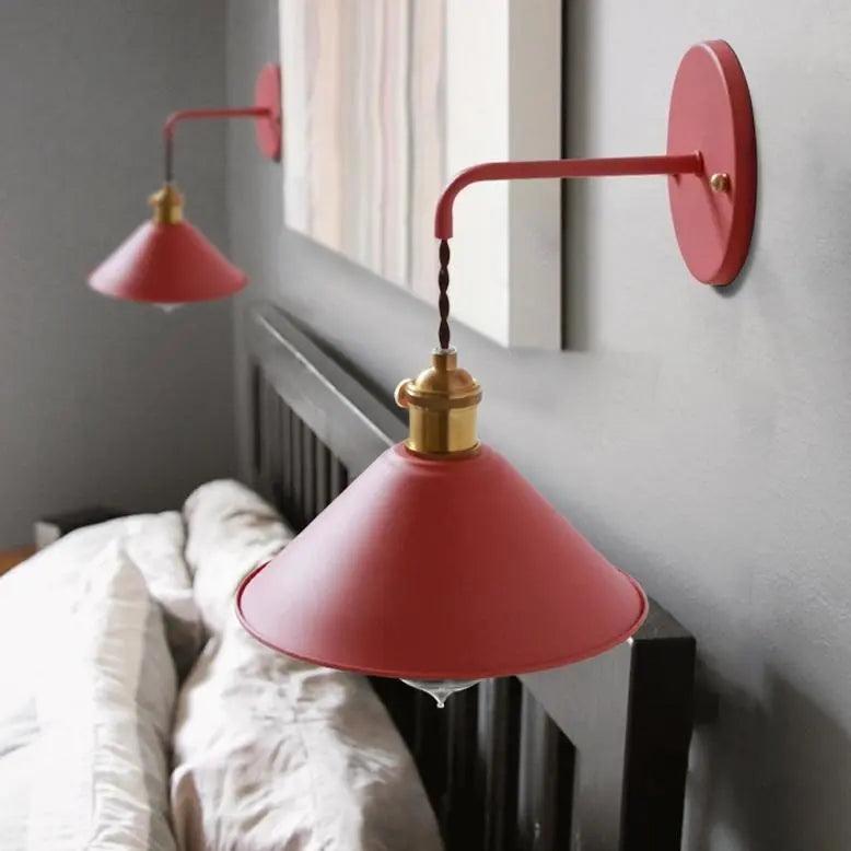Vintage Wandlamp met Geplateerd Metaalafwerking - Elegant Lichtarmatuur in 7 Kleuren