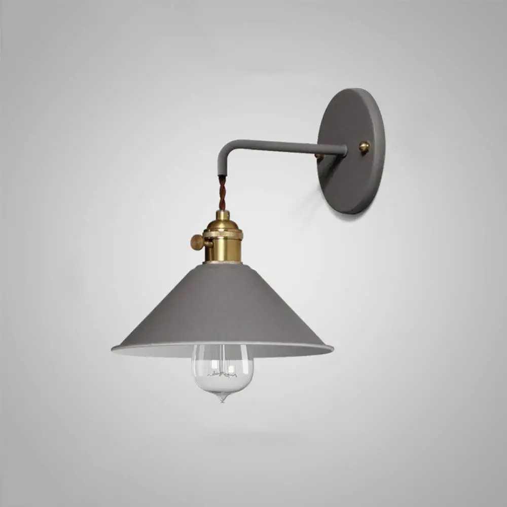 Vintage Wandlamp met Geplateerd Metaalafwerking - Elegant Lichtarmatuur in 7 Kleuren