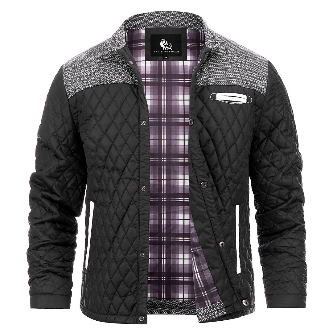 Gewatteerd Heren Winterjack Polyester Waterdicht Zwart Outdoor Wandelen Ski Winterkleding Comfort Warmte