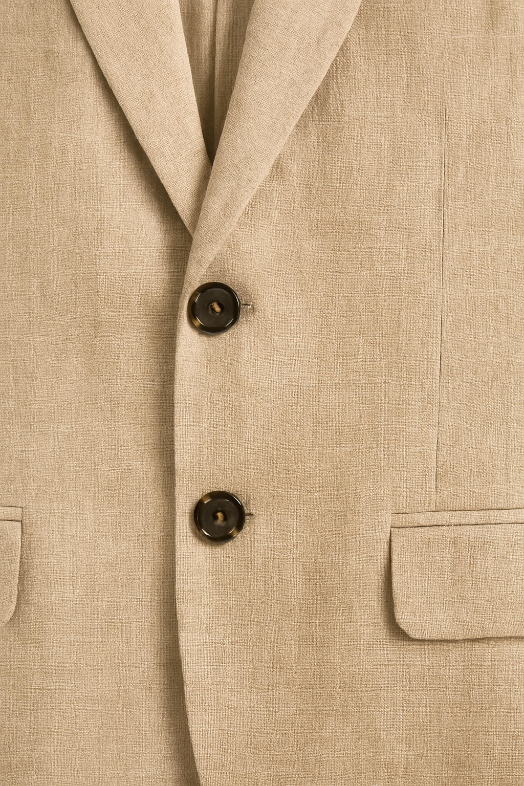 Tweedelig Linnen Herenkostuum Slim Fit Zomer Bruiloft Business Comfortabel Ademend 70% Linnen 30% Katoen