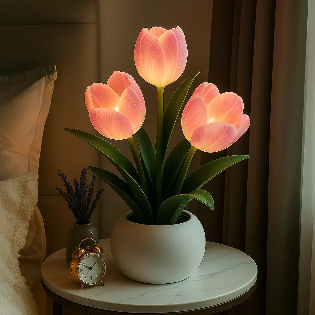 Decoratieve LED Tulpenlamp Warmwit - Sfeerverlichting Woonkamer