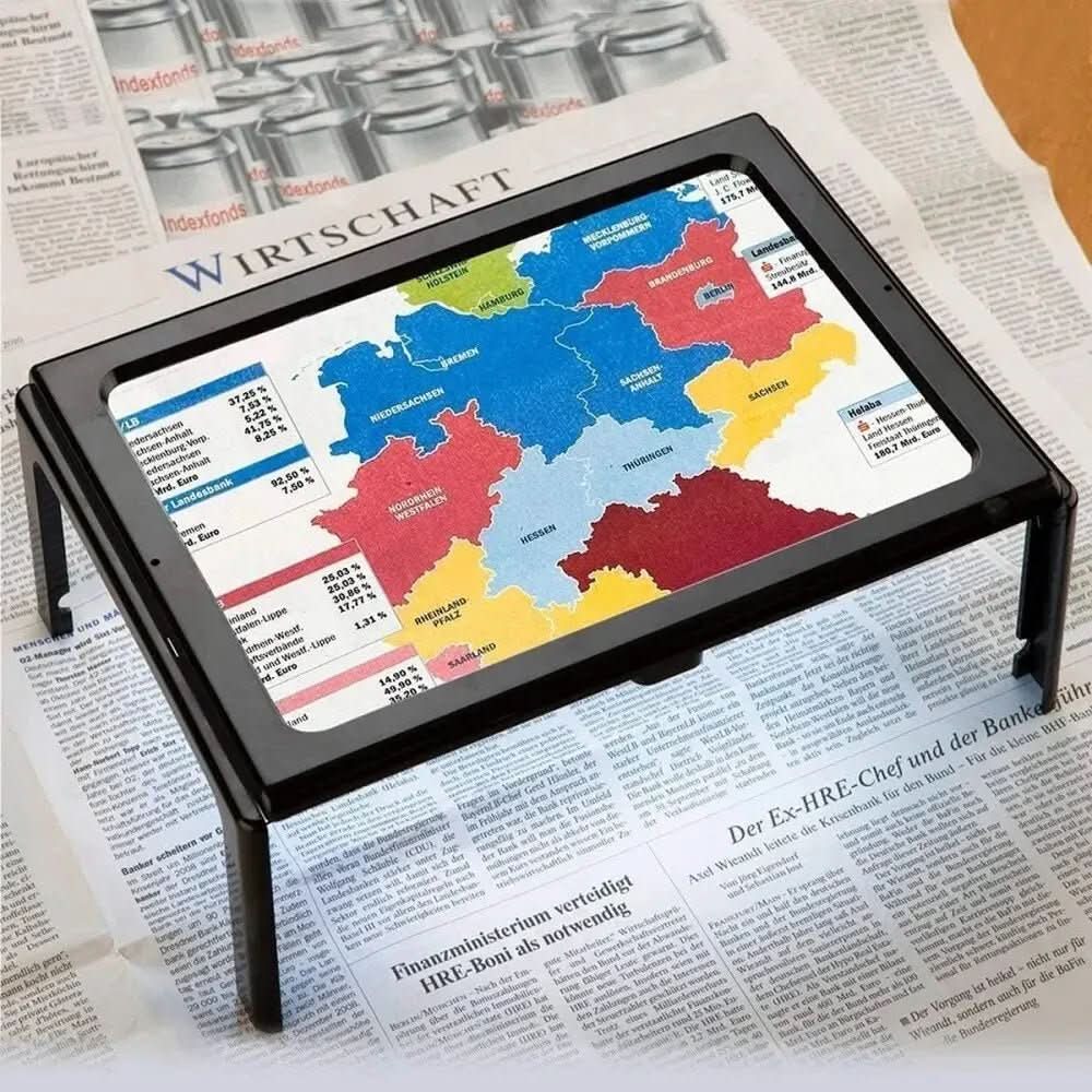 Opvouwbare Tafelvergrootglas met LED Verlichting Handsfree Leeshulp voor Lezen Hobby en Precisiewerk