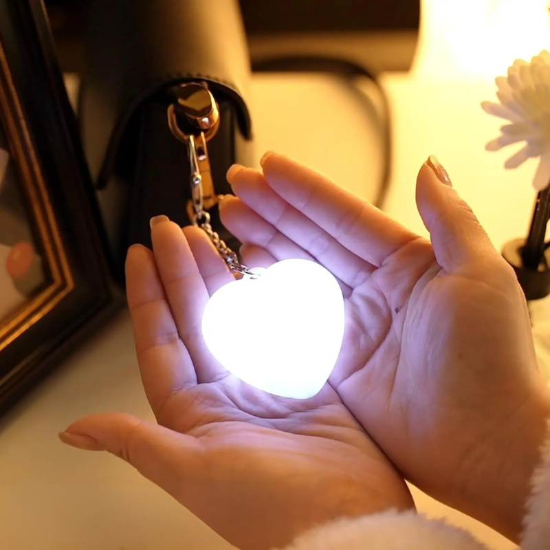 Tasverlichting met Aanraaksensor Hart of Ster Clip-on Lampje Handtas Rugzak LED Zoeklicht Compact Nachtlampje