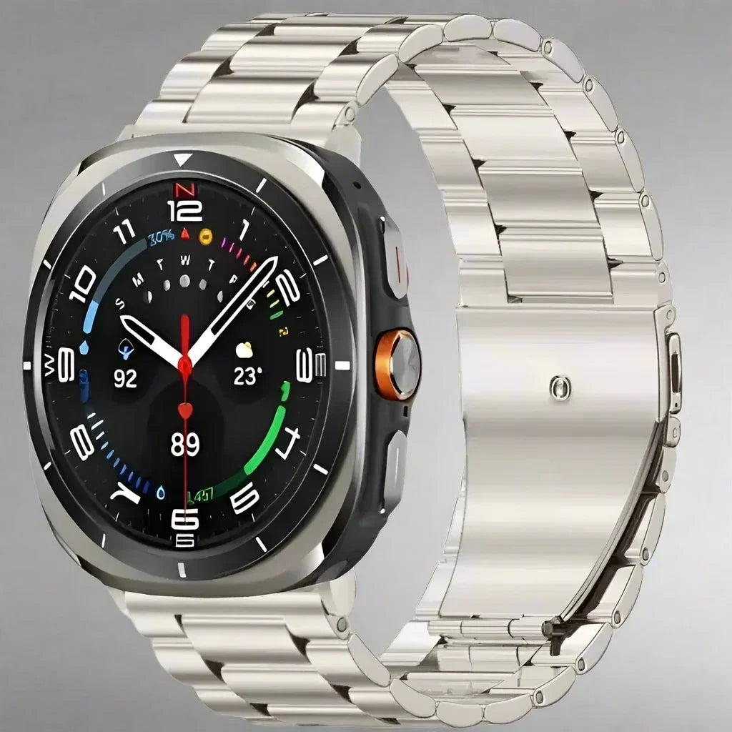 Roestvrijstalen Horlogeband 47mm Smartwatch Metalen Bandje Premium Finish Verstelbaar Polsband Elegant