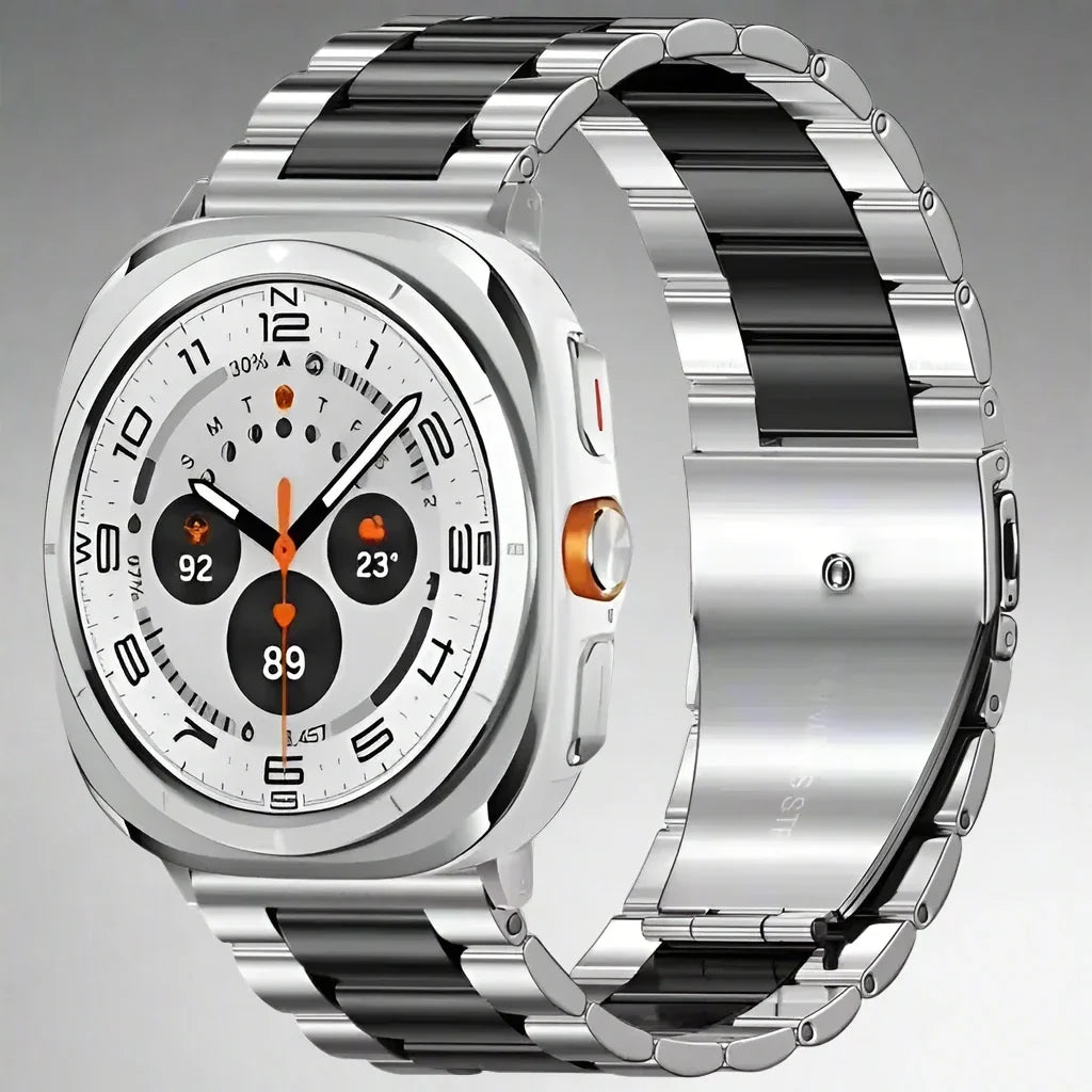 Roestvrijstalen Horlogeband 47mm Smartwatch Metalen Bandje Premium Finish Verstelbaar Polsband Elegant