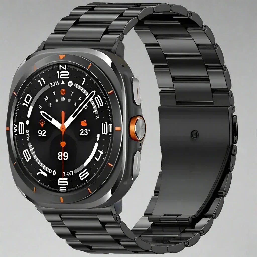 Roestvrijstalen Horlogeband 47mm Smartwatch Metalen Bandje Premium Finish Verstelbaar Polsband Elegant