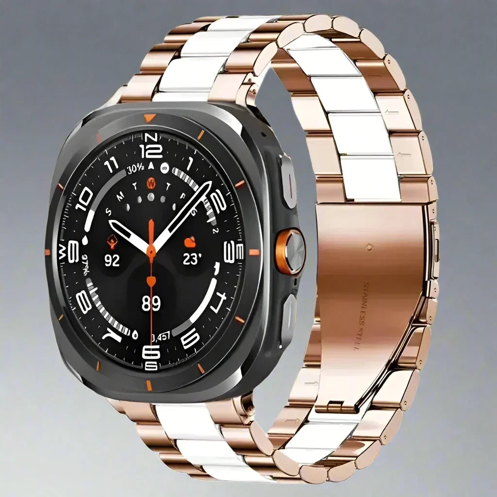 Roestvrijstalen Horlogeband 47mm Smartwatch Metalen Bandje Premium Finish Verstelbaar Polsband Elegant