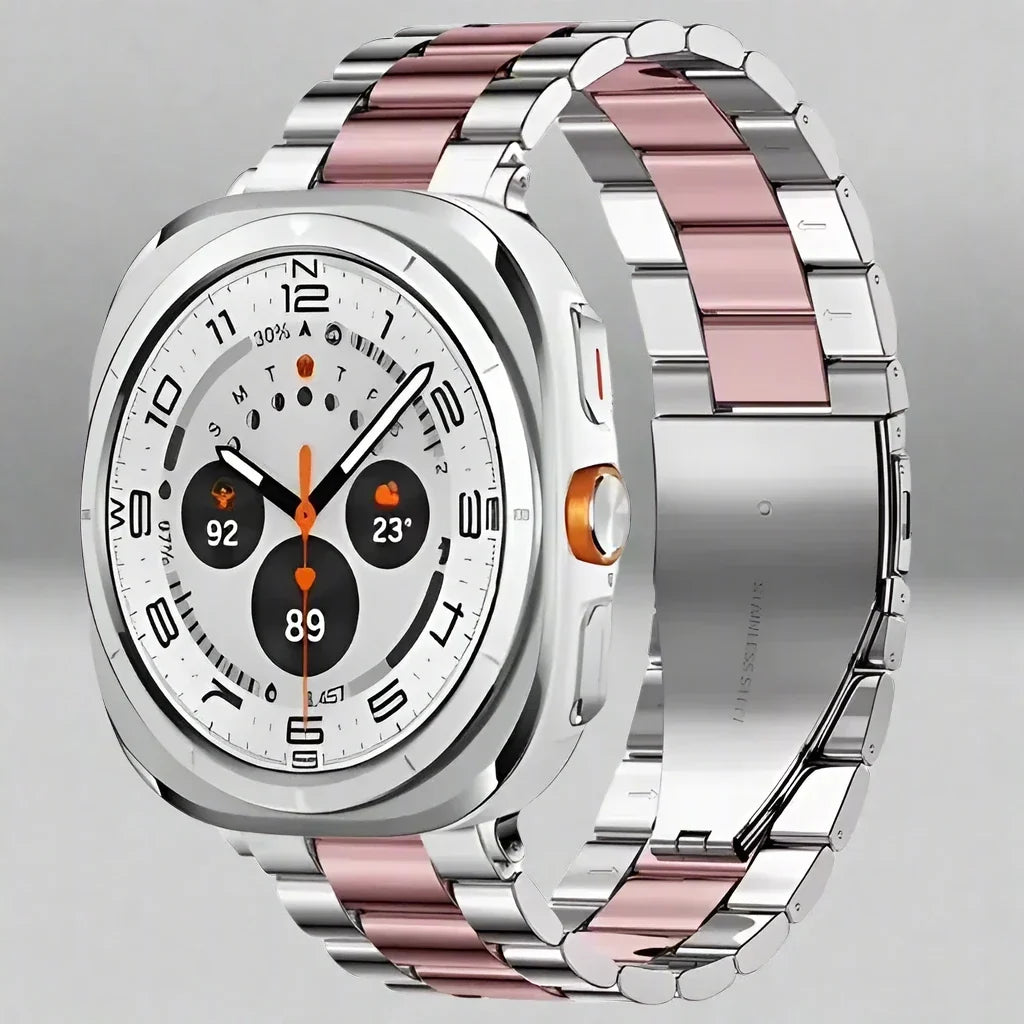 Roestvrijstalen Horlogeband 47mm Smartwatch Metalen Bandje Premium Finish Verstelbaar Polsband Elegant