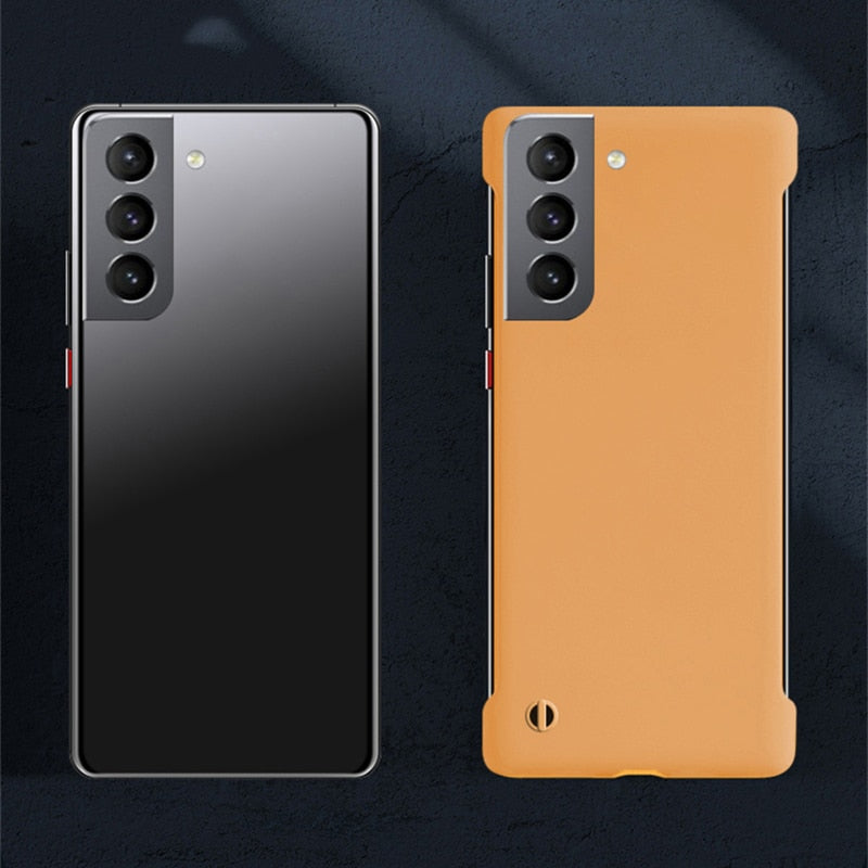 Randloze Smartphone Hoes voor Galaxy S21-S26 Ultra Plus Note 20 Antislip Schokbestendig Beschermhoes 10 Kleuren