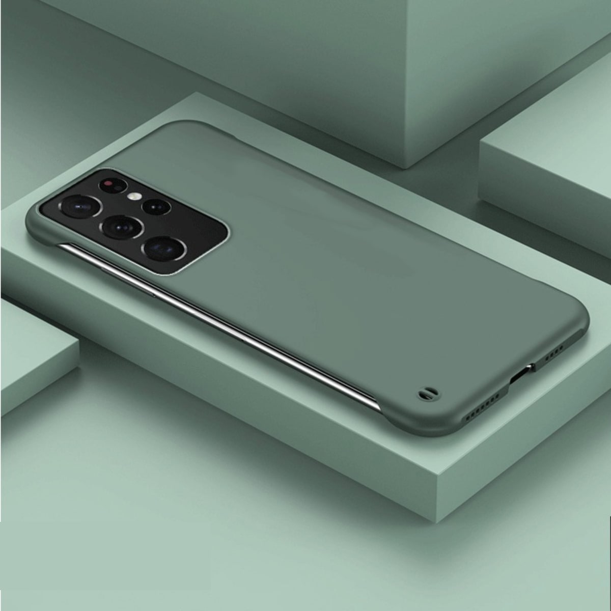 Randloze Smartphone Hoes voor Galaxy S21-S26 Ultra Plus Note 20 Antislip Schokbestendig Beschermhoes 10 Kleuren