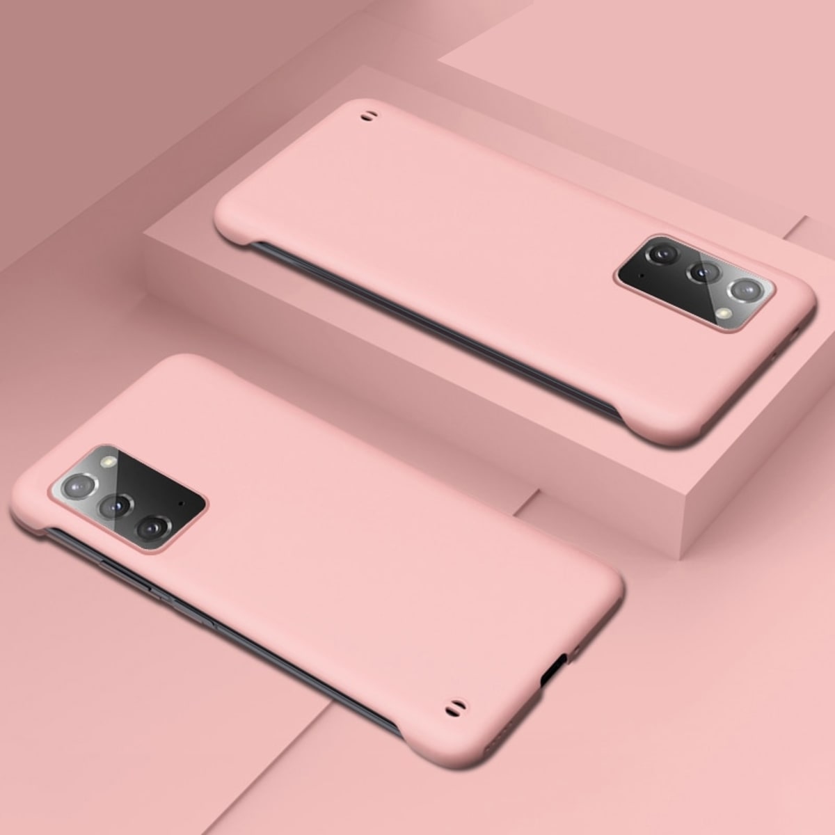 Randloze Smartphone Hoes voor Galaxy S21-S26 Ultra Plus Note 20 Antislip Schokbestendig Beschermhoes 10 Kleuren