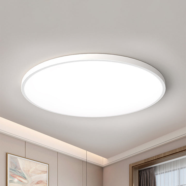 Ultradunne ronde plafondlamp LED dimbaar ⌀30/37/45cm zwart wit zilver goud modern strak design woonkamer