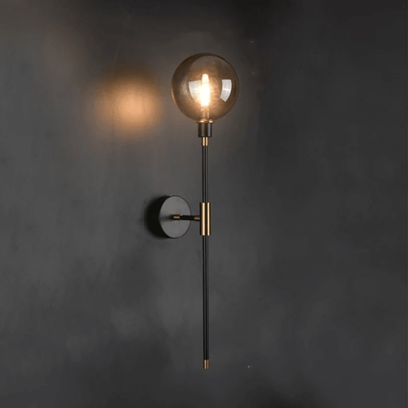 Moderne Glazen Wandlamp - Minimalistische Verlichting met Helder Glas - Beschikbaar in 3 Kapkleuren