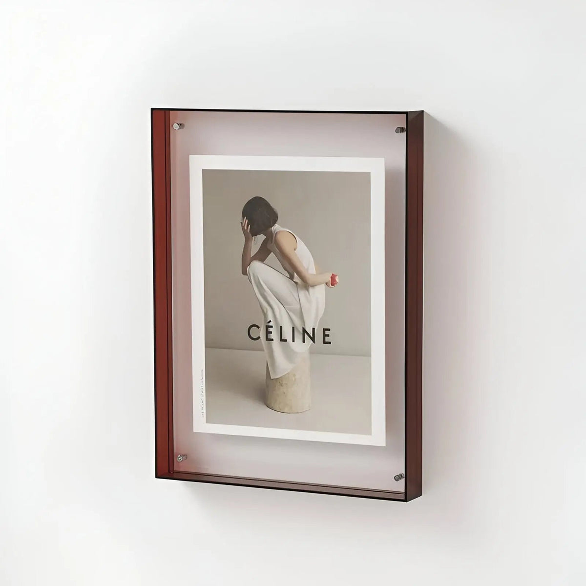 Acryl Fotolijst met Gekleurde Rand - Wand & Tafel - 10 Kleuren - 5 Maten