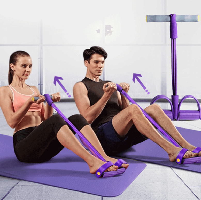 Multifunctionele Weerstandsband voor Full-Body Workouts - Compacte Fitnesstrainer