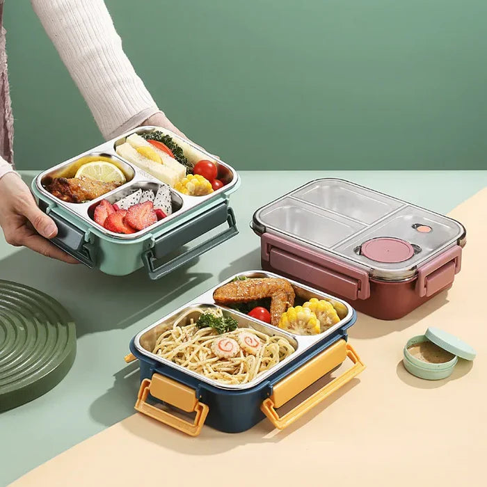 Thermische Lunchbox RVS met Vacuüm Isolatie 12 Uur Warmhoudfunctie Lekvrij voor Werk Onderweg Schoollunch