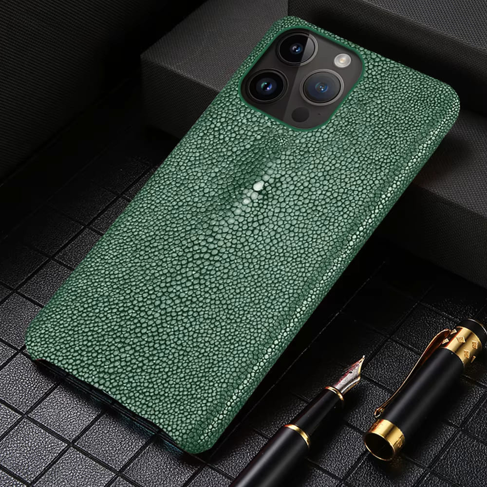 Roggenhuiden iPhone Hoesje Echt Leer Schokbestendig Bescherming Luxe Design 11 tot 17 Pro Max Air Models