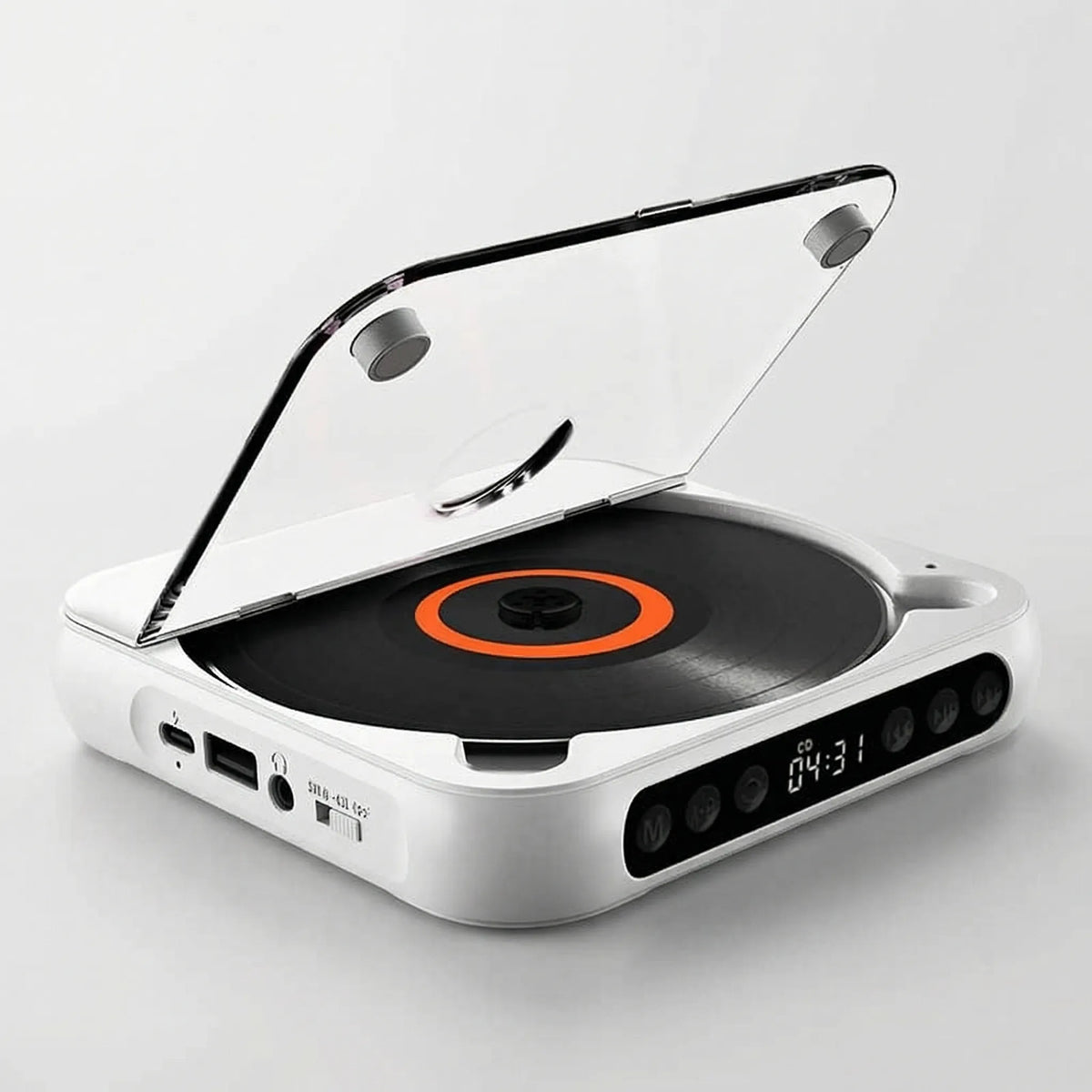 Draagbare Bluetooth CD-Speler - Compact & Oplaadbaar - Geschikt voor CD, CD-R, CD-RW & MP3 - Inclusief USB-C - Wireless & 3,5mm Audio