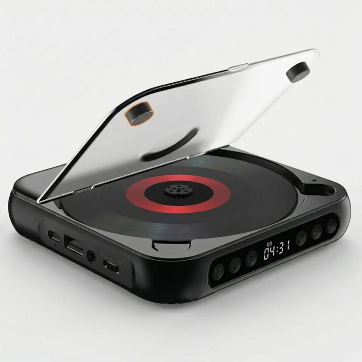 Draagbare Bluetooth CD-Speler - Compact & Oplaadbaar - Geschikt voor CD, CD-R, CD-RW & MP3 - Inclusief USB-C - Wireless & 3,5mm Audio