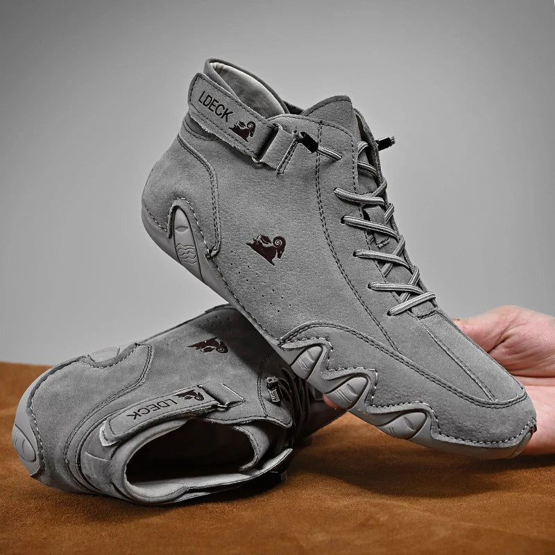 Unisex leren instappers met orthopedische steun ademend waterdicht antislip comfort maat 36-50 dames heren