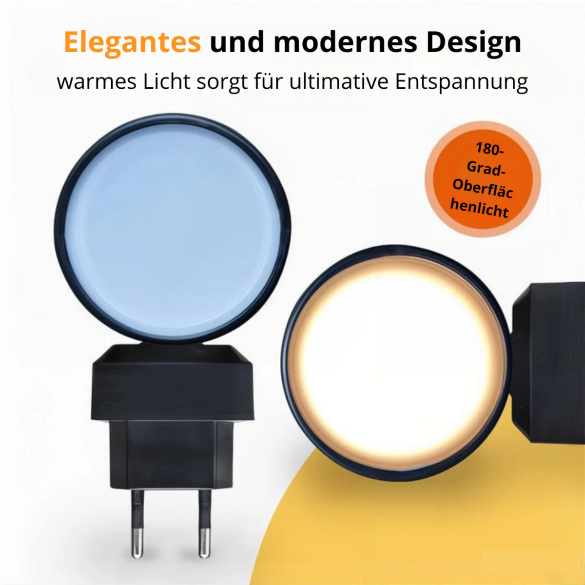 Bauhaus Nachtlampje Dimbaar met Dag-Nachtsensor Wandlamp Warm LED Licht Slaapkamer Hal Badkamer Energiezuinig