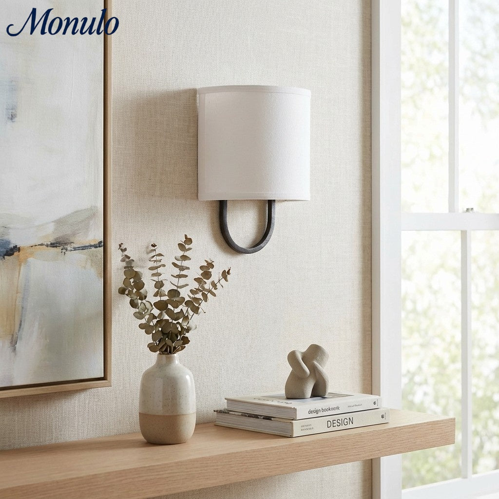 Wandlamp Stoffen Kap - Moderne Slaapkamer Wandverlichting voor Sfeervolle Ambiance