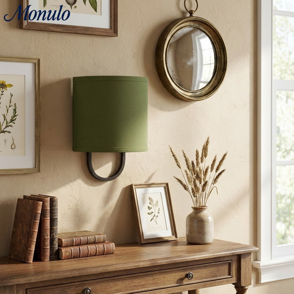 Wandlamp Stoffen Kap - Moderne Slaapkamer Wandverlichting voor Sfeervolle Ambiance