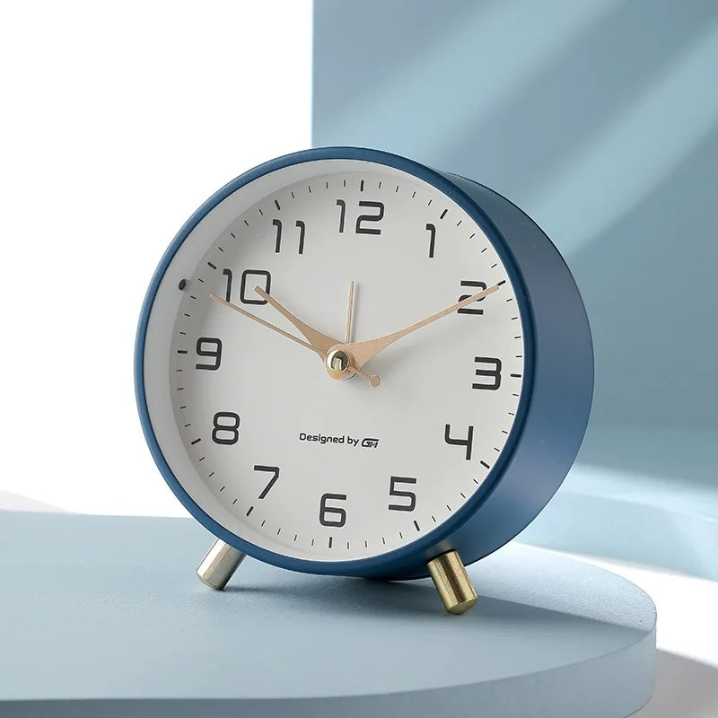 Tafelklok Scandinavisch Stil Uurwerk Metaal Glas Slaapkamer Woonkamer Modern