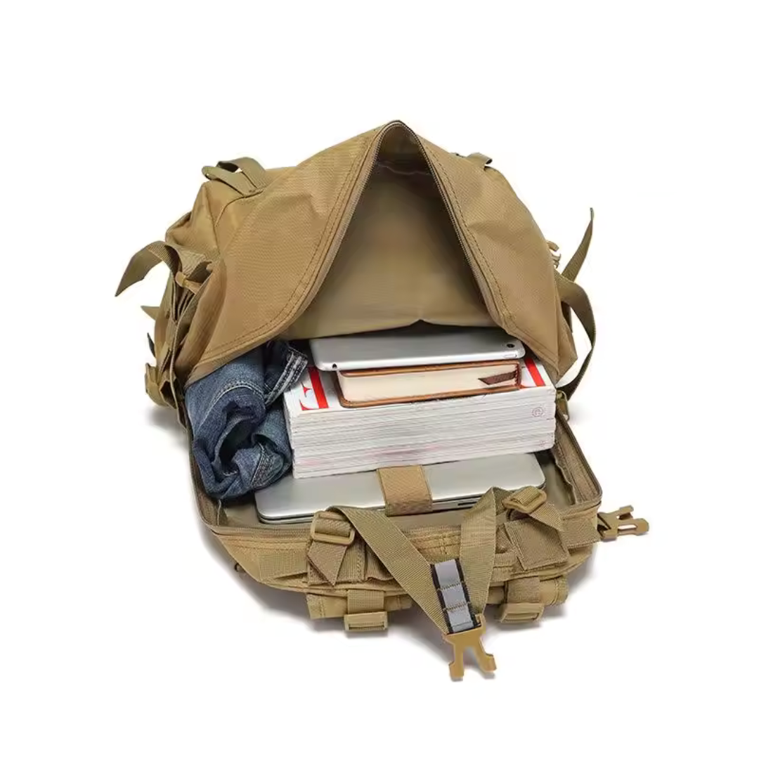 Tactische Rugzak 40 Liter Waterdicht met Laptopvak Militair Outdoor Wandelrugzak Camouflage Zwart Hiking