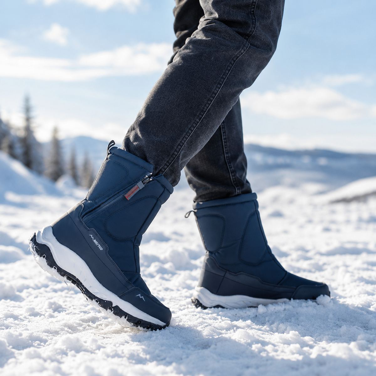 Gevoerde Winterlaarzen Dames Waterdicht Sneeuwlaarzen Antislip Warm Gevoerd Oxford Materiaal Snowboots