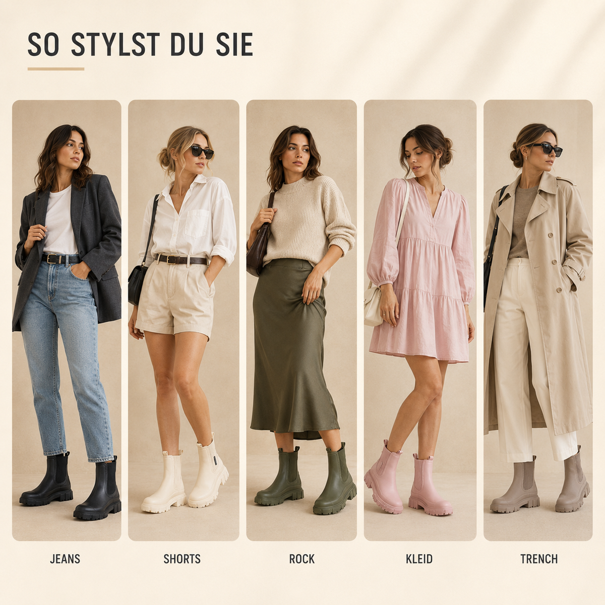 Waterafstotende Chelsea Regenlaarzen Dames Antislip Rubberen Zool Slip-On Enkelhoog Herfst Winter Comfortabel