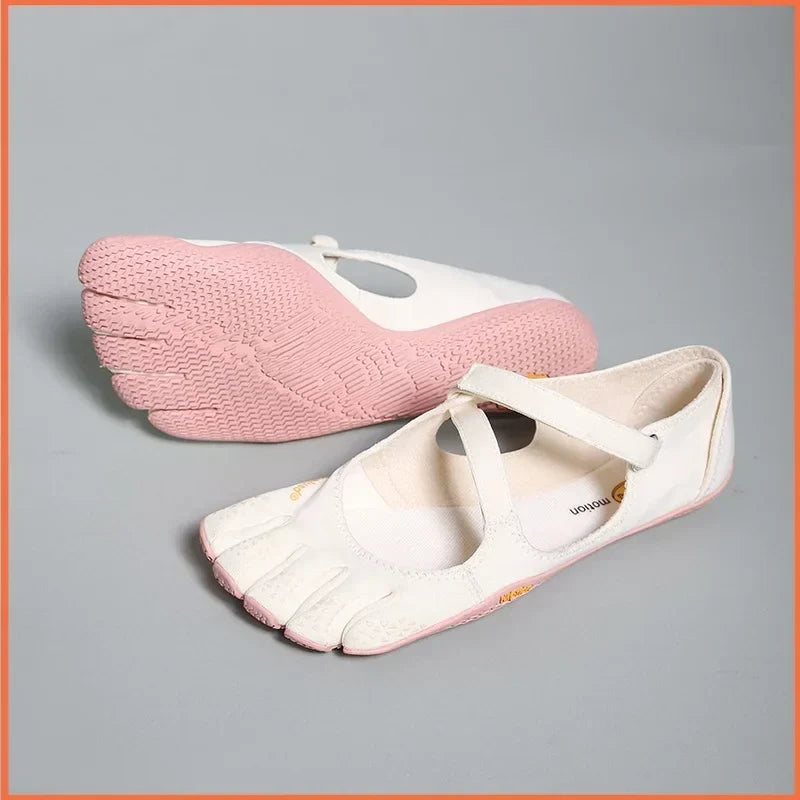 Vijfteenschoenen Barefoot Sportschoenen Dames Zwart Grijs Wit Flexibel Yoga Fitness Watersporten Loopschoenen