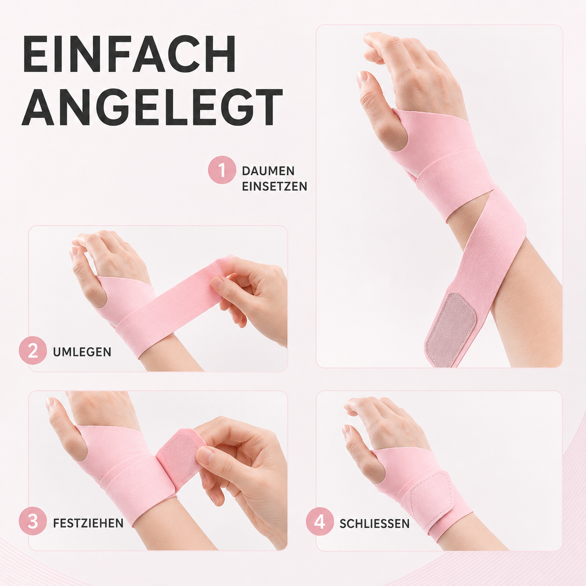 Polsbrace Ultralight - Ademende Nylon Handsteun met Verstelbare Sluiting voor Training en Dagelijks Gebruik