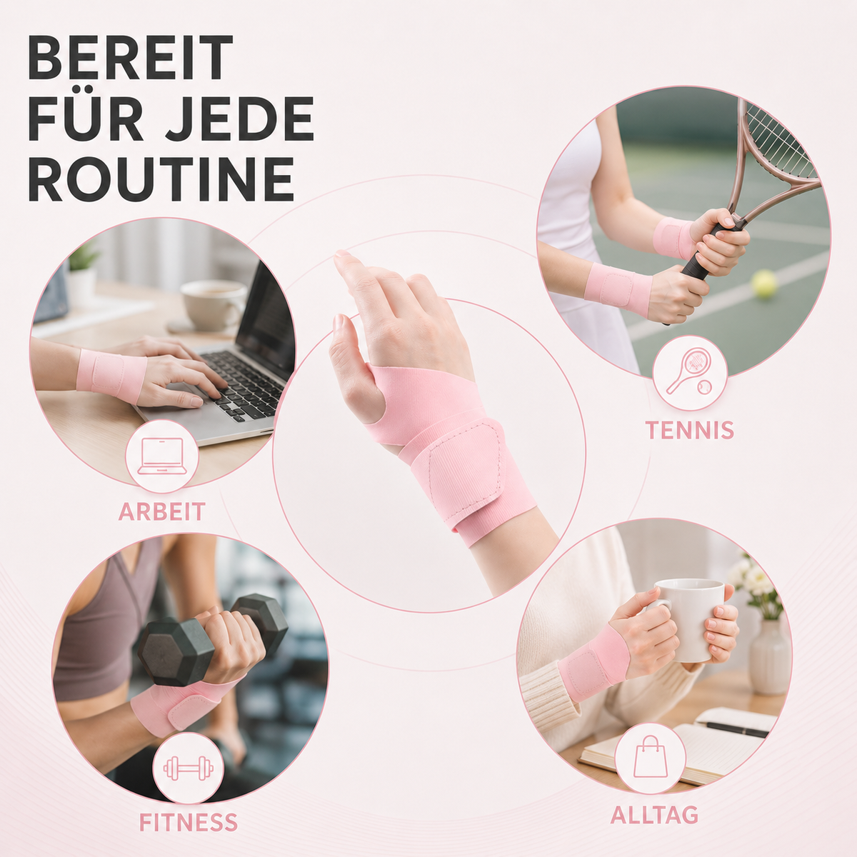 Polsbrace Ultralight - Ademende Nylon Handsteun met Verstelbare Sluiting voor Training en Dagelijks Gebruik