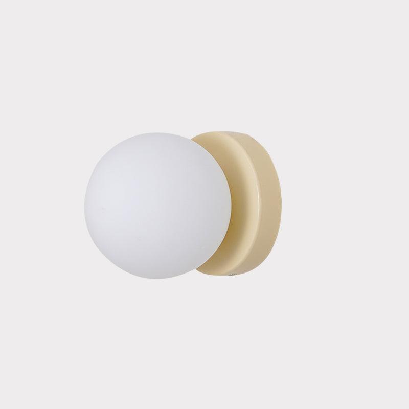 Nuvol Wandlamp - Metalen Wandspot met Glazen Bol ø12cm - Compacte Wandverlichting in 5 Kleuren