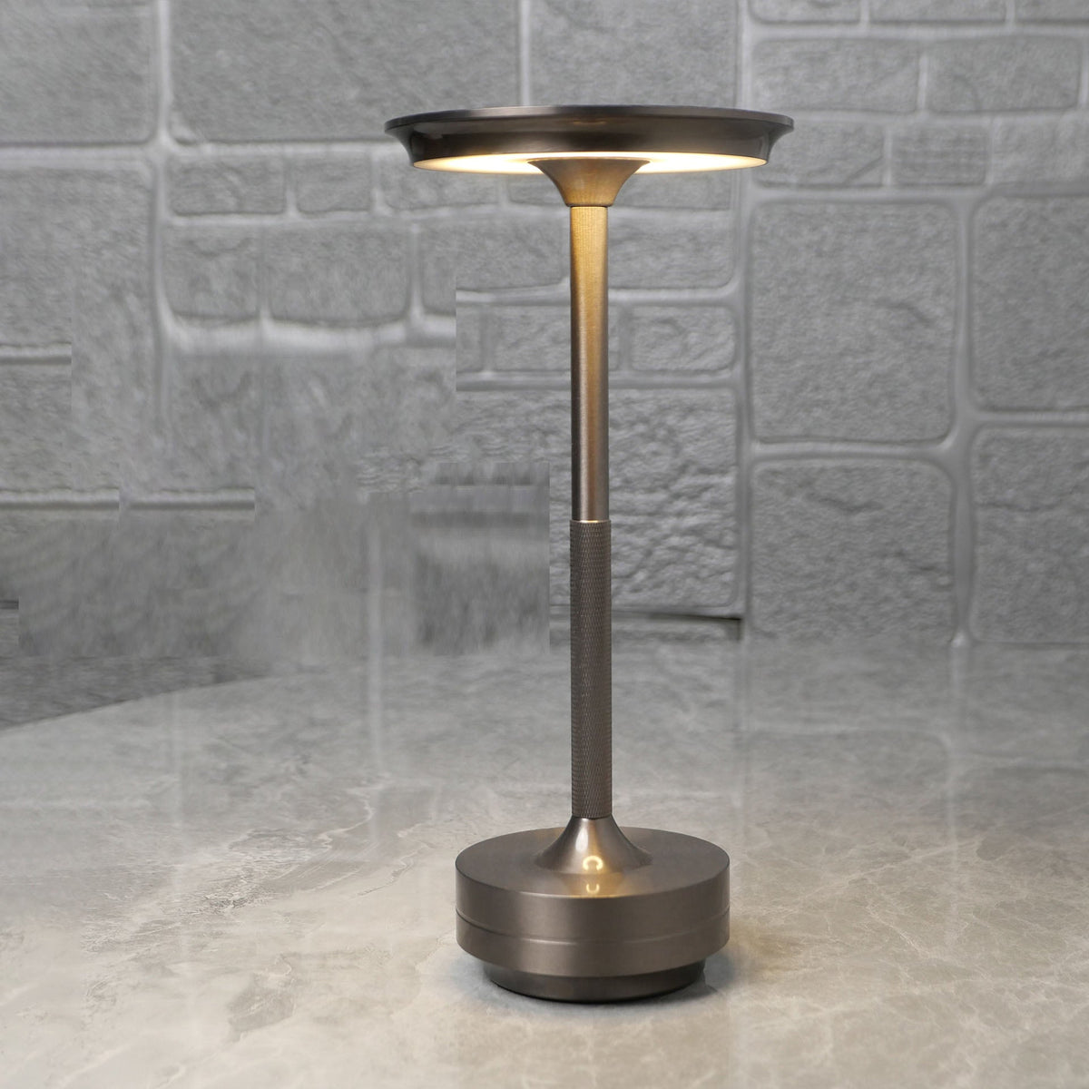 Dimbare Tafellamp Oplaadbaar Waterbestendig Metaal Touch Bediening Draadloos LED Sfeerverlichting Sfeerlamp